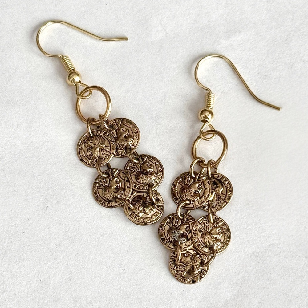 5 For $25💫Alternative Miniature Gold Coin Dangles